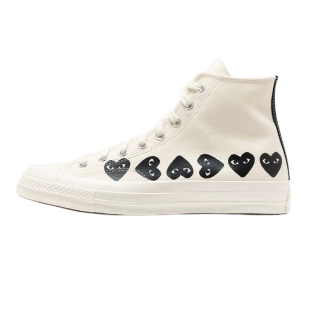 Converse Chuck Taylor All Star 70 Hi Comme des Garcons PLAY Multi-Heart Milk