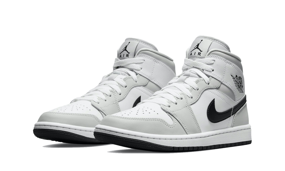 Nike Air Jordan 1 Mid Light Smoke Grey Black