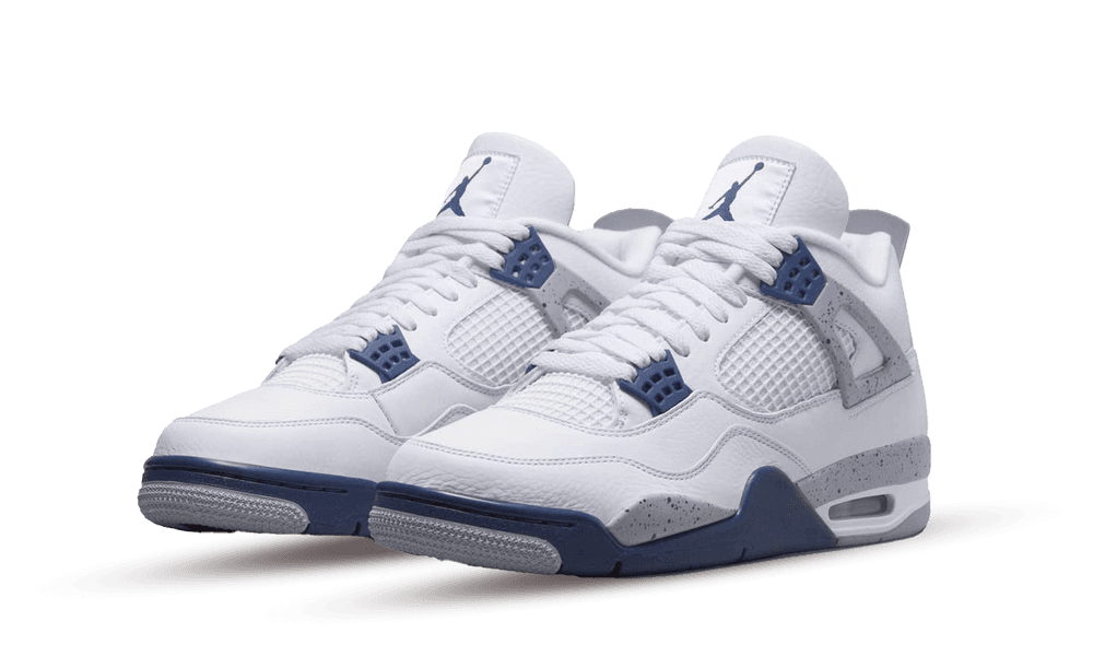 Nike Air Jordan 4 Retro White Midnight Navy