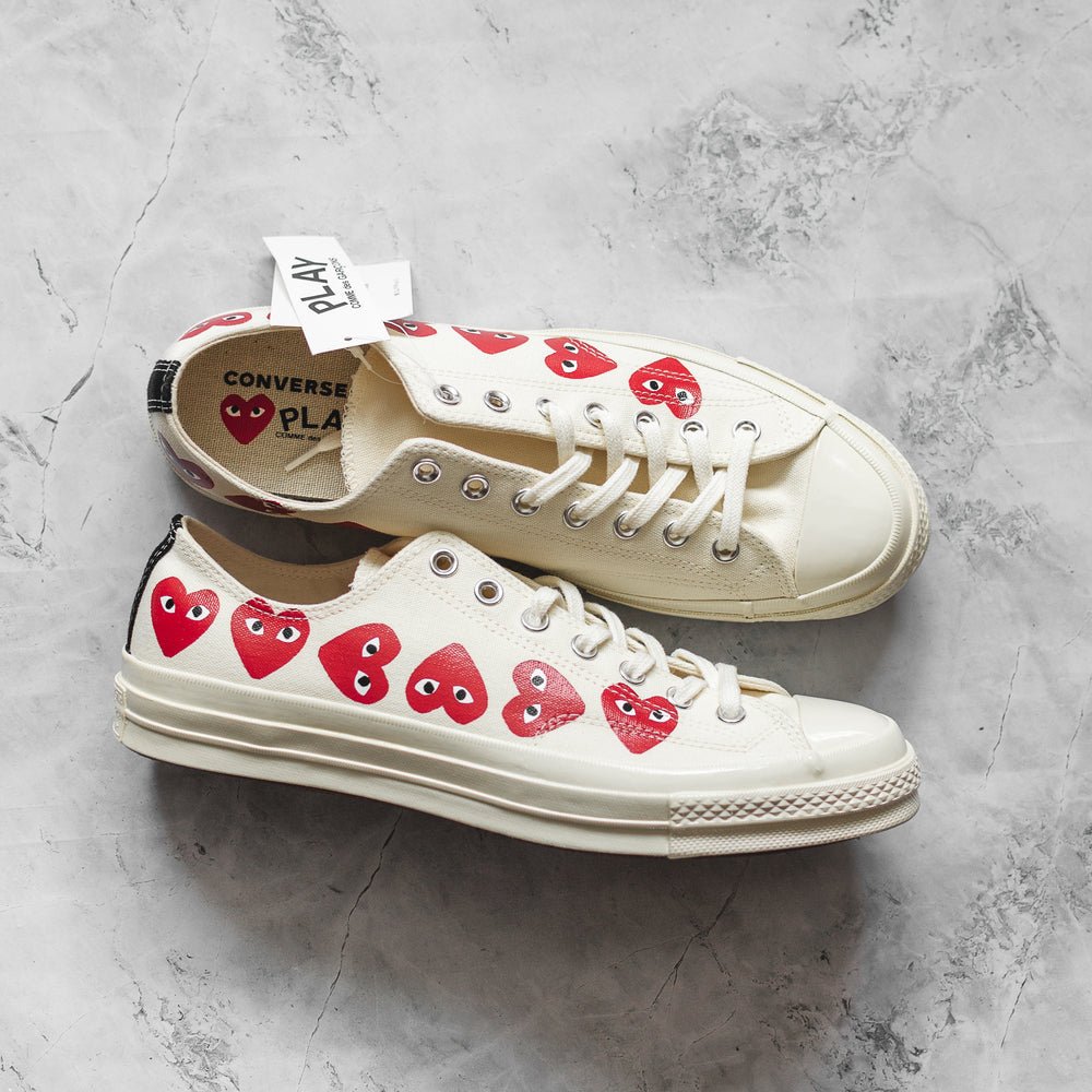 Converse Chuck Taylor All Star 70 Ox Comme des Garcons PLAY Multi-Heart White