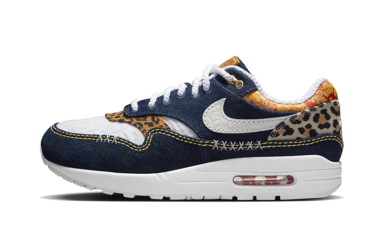 Nike Air Max 1 Premium Denim Leopard